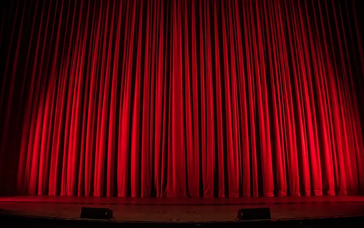 Image of show curtains
