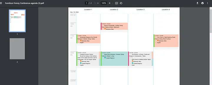 Print agenda plan image