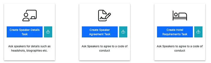 Speaker Task Templates image
